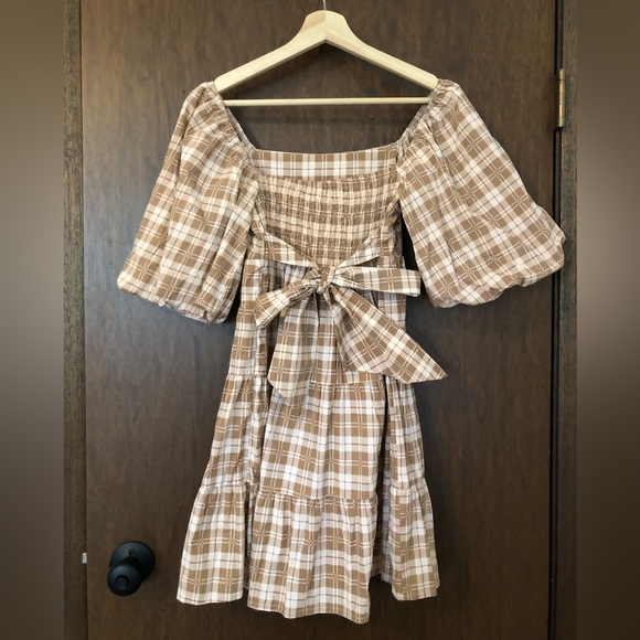 Faithful The Brand Mini Puff Sleeve Dress - Picture 2 of 3